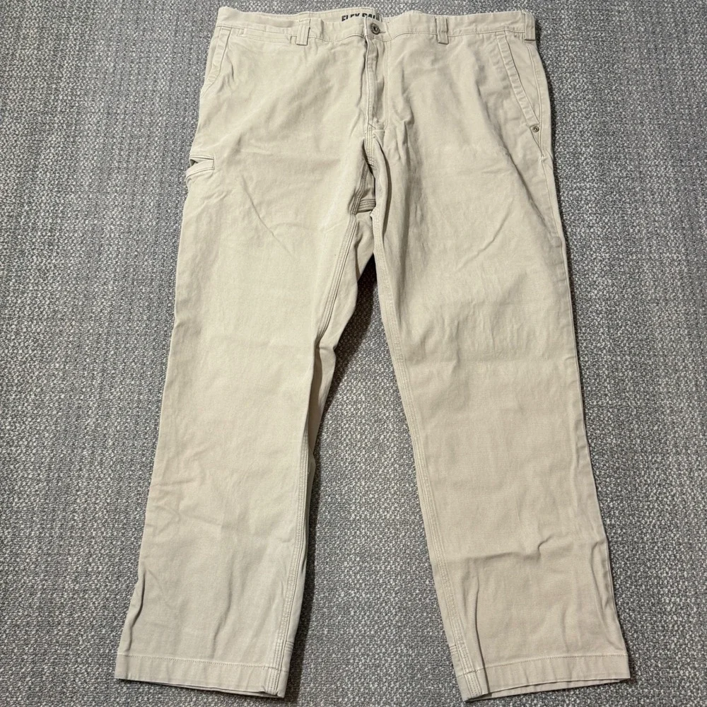 Duluth Trading Flex Ballroom‎ Khakis Pants Mens 40x30 Slim Fit Stretch Work